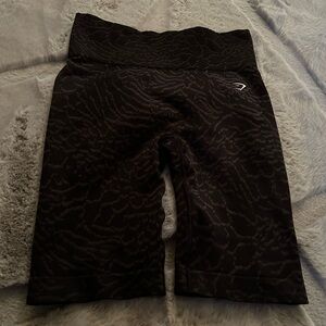 Gymshark animal print shorts